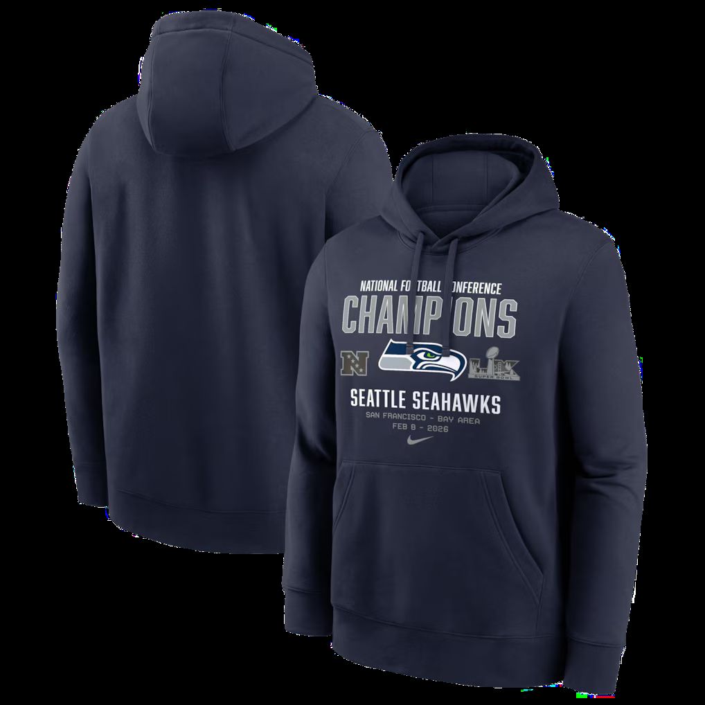 Men 2026 Nike NFL Seattle Seahawks hoodie blue 0016->seattle seahawks->NFL Jersey